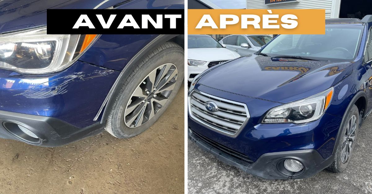 Nuancier de peinture utilisé par un carrossier en atelier à Rosemère